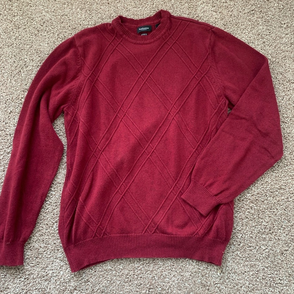 Mens van heusen studio red sweater